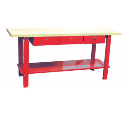 Banco de trabajo con 3 cajones 2000x640mm 350kg