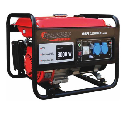 Groupe électrogène essence 3000W 7CV lanceur manuel