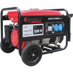 Conjunto de geradores a gasolina 3500W 7,5HP lançador manual