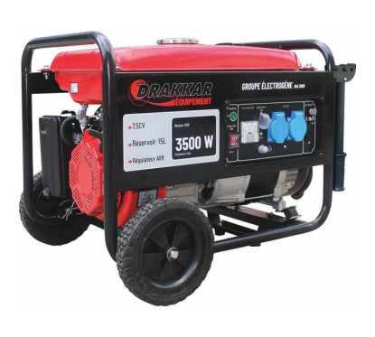 Petrol generator set 3500W 7.5HP manual launcher