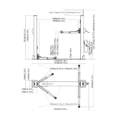 Elevador de 2 postes 4.0t - Desbloqueo manual