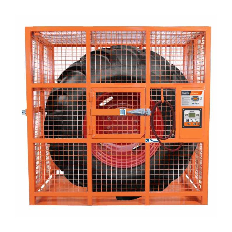 Gabbia di sicurezza 208cm gonfiaggio completo per pneumatici autocarro e agricoli