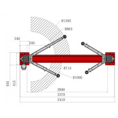 Elevador de 2 columnas 3.5T - Desbloqueo automático
