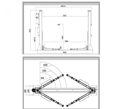 Elevação de 2 colunas 5t