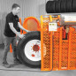 Roll cage with full inflation of HGV tyres Roll cage with full inflation of HGV tyres