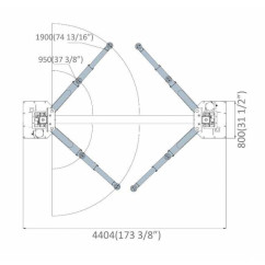 Elevador wifi 8T de 2 colunas