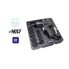 Druckluft-Schlagschrauber 1/2" - 1756Nm - WOLF mit 10 Steckschlüsseln