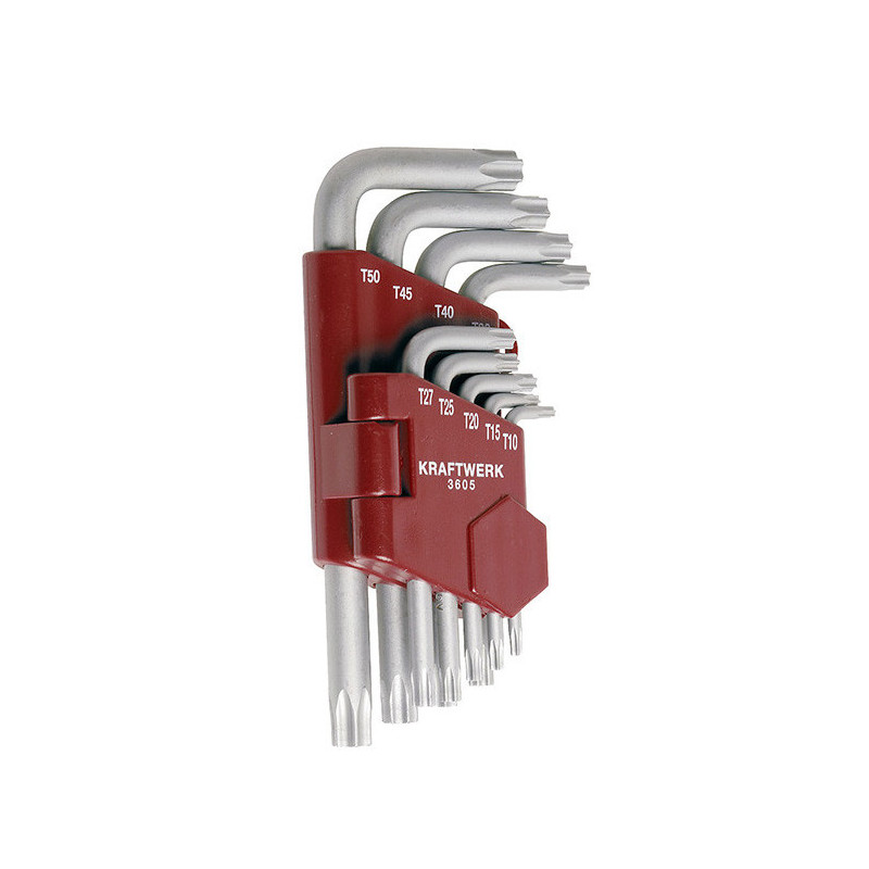 Juego de 9 llaves Torx