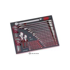 Set of 45 wrenches with torque wrench