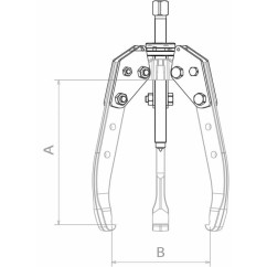 Extractor de cubo PL de 3 garras