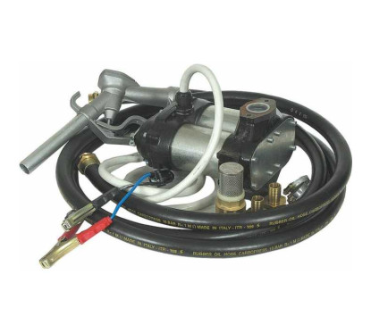 Pompe à gasoil 12/24V 85 l/min avec tuyau d'aspiration et refoulement