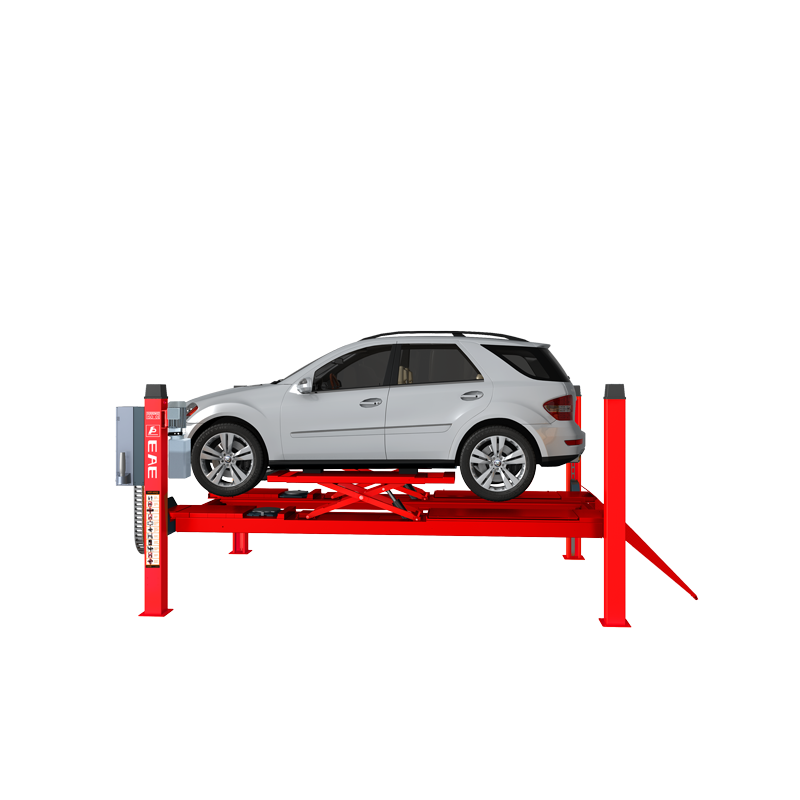 4-Säulen-Hebebühne 5T mit eingebauter Schere 4T