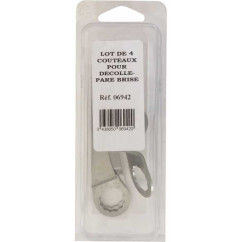 Facas removedoras de para-brisas 57/90/30/24mm - conjunto de 4 peças