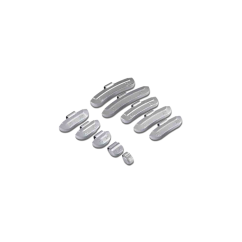 Pesos de impacto revestidos para jantes de aço