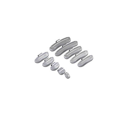 Coated impact weights for steel rims