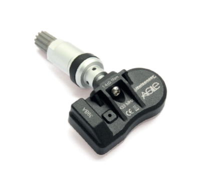 Valve à visser grise avec capteur TPMS universel 433 Mhz (x2)