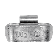 Lead wheel weights for trucks and commercial vehicles