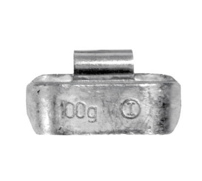 Lead wheel weights for trucks and commercial vehicles