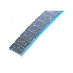 Masa adhesiva plana de 12x2,5g sin recubrimiento. Caja de 100.